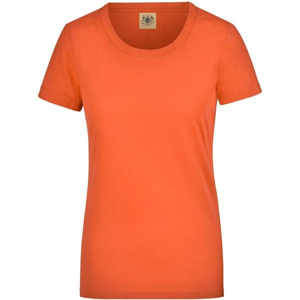 T-shirt damski Glemo fluo pomarańczowy, 100% bawełna, 160 g/m². Czerwone bluzki damskie YB SPORTS, m, bez wzorów, z bawełny, bez kołnierzyka. Za 129.99 zł.