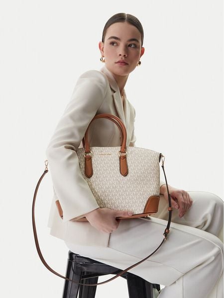 MICHAEL Michael Kors Torebka 30R6G1WS7B Kremowy. Białe torebki klasyczne damskie MICHAEL Michael Kors, bez wzorów, bez dodatków. Za 1,239.00 zł.