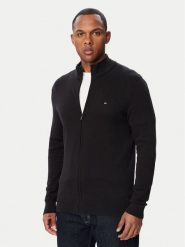 Tommy Hilfiger Kardigan Essential MW0MW36517 Czarny Regular Fit. Czarne kardigany męskie Tommy Hilfiger, m, bez wzorów, z bawełny, bez kołnierzyka. Za 529.99 zł.