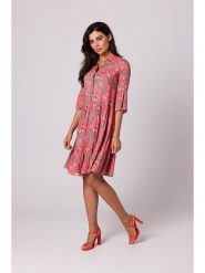 Be Wear Sukienka w kolorze różowym rozmiar: S. Różowe sukienki damskie Be Wear, s, bez wzorów, bez kołnierzyka, bez ramiączek, mini, rozkloszowane. Za 122.67 zł.