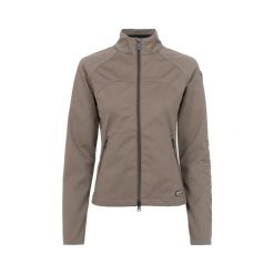 Damska kurtka jeździecka Cavallo Betty. Brązowe kurtki damskie CAVALLO, bez wzorów, z softshellu, bez kaptura. Za 424.95 zł.
