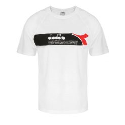 Koszulka męska DIADORA T-SHIRT SS URBANITY. Białe t-shirty męskie Diadora, m, bez wzorów, z bawełny, bez kołnierzyka. Za 79.99 zł.