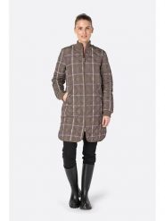 Ilse Jacobsen Płaszcz pikowany w kolorze szarobrązowym ze wzorem rozmiar: 38. Brązowe płaszcze damskie Ilse Jacobsen, bez wzorów. Za 166.10 zł.