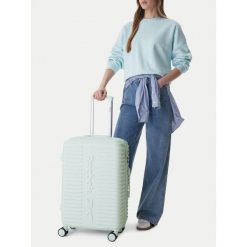 Walizka średnia Reebok. Niebieskie walizki Reebok, bez wzorów, średnie. Za 319.99 zł.