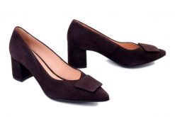 Bioeco by Arka 1156 2036+2036 czekolada, czółenka damskie. Brązowe czółenka damskie Bioeco by Arka, bez wzorów, ze skóry, bez obcasa. Za 449.90 zł.