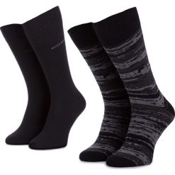 Skarpety Wysokie Męskie BOSS - 2P Rs Stripe Cc 50414712 001. Czarne skarpetki męskie Boss, bez wzorów, z bawełny. Za 65.00 zł.