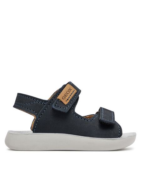 Geox Sandały B Sandal Lightfloppy B455SB 00032 C4002 Granatowy. Niebieskie sandały chłopięce Geox, z nubiku, bez zapięcia. Za 219.99 zł.