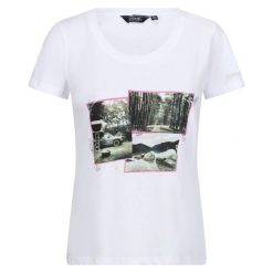 Koszulka damska Regatta Filandra VIII. Zielone t-shirty damskie Regatta, m, z aplikacjami, z bawełny, bez kołnierzyka. Za 52.30 zł.