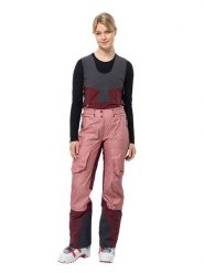 Jack Wolfskin Spodnie narciarskie "Alpsitze Air" w kolorze jasnoróżowo-bordowym rozmiar: L. Czerwone spodnie dresowe damskie Jack Wolfskin, l, narciarskie. Za 1,032.28 zł.