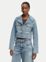 MICHAEL Michael Kors Kurtka jeansowa MS610DYLAA Niebieski Regular Fit. Niebieskie kurtki damskie MICHAEL Michael Kors, xxl, bez wzorów, z bawełny, bez kaptura. Za 859.99 zł.