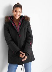 Kurtka funkcjonalna outdoorowa, ocieplana, nieprzemakalna. Czarne kurtki przeciwdeszczowe damskie bonprix, s. Za 339.99 zł.