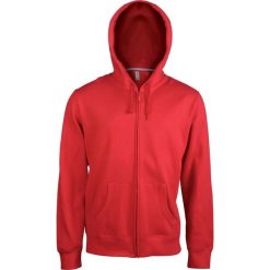 Bluza z kapturem i zamkiem błyskawicznym Kariban. Czerwone bluzy z kapturem męskie KARIBAN, xs, z bawełny. Za 219.00 zł.