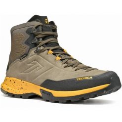 Buty trekkingowe męskie Tecnica Forge Hike Mid Gtx. Brązowe buty trekkingowe męskie TECNICA, z materiału, za kostkę, bez zapięcia, trekkingowe. Za 958.00 zł.