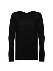 La Haine Inside Us Sweter | LM265 | Mężczyzna | Czarny. Czarne swetry męskie La Haine Inside Us, m, bez wzorów, z elastanu, bez kołnierzyka. W wyprzedaży za 399.00 zł.