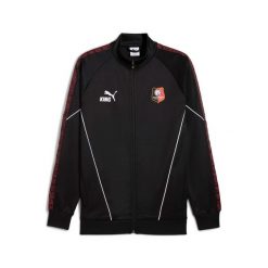 Kurtka dresowa RB Salzburg 2025/26. Czarne kurtki treningowe męskie Puma, m, bez wzorów, z dresówki, na fitness i siłownię. Za 369.50 zł.