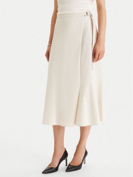 BOSS Spódnica trapezowa Vuleran 1 50557420 Écru Regular Fit. Spódniczki damskie Boss, bez wzorów, z bawełny, trapezowe. Za 1,089.00 zł.