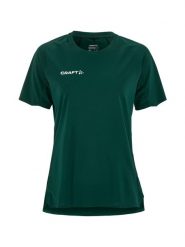 Craft Extend 2.0 Jersey W – lekka koszulka z recyklingowanego poliestru – Forest. Zielone t-shirty damskie Craft, m, bez wzorów, z dzianiny, bez kołnierzyka. Za 205.80 zł.