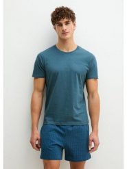 Marc O´Polo Bodywear Piżama w kolorze niebieskim rozmiar: XL. Niebieskie piżamy męskie xl, bez wzorów, z bawełny, bez ramiączek. Za 124.95 zł.