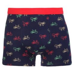 Granatowe Bokserki Męskie Moraj. Niebieskie bokserki męskie Moraj, bez wzorów, z bawełny. Za 29.99 zł.