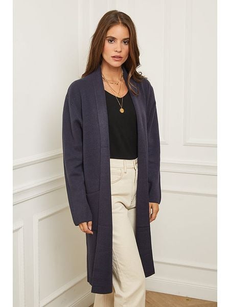 Soft Cashmere Kardigan w kolorze granatowym rozmiar: 34/36. Niebieskie kardigany damskie Soft Cashmere, bez wzorów, z kaszmiru. Za 118.84 zł.