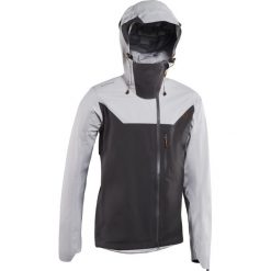 Kurtka przeciwdeszczowa rowerowa Rockrider MTB All Mountain. Brązowe kurtki męskie ROCKRIDER, l, bez wzorów, z materiału, rowerowe. Za 409.99 zł.