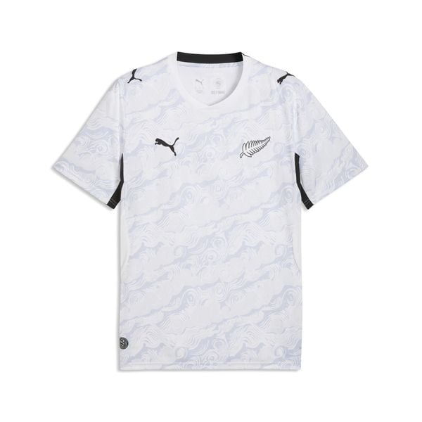 Męska koszulka wyjazdowa Nowej Zelandii PUMA. Białe t-shirty sportowe męskie Puma, l, z materiału, bez ramiączek, do piłki nożnej. Za 429.00 zł.