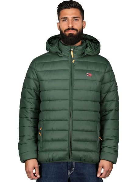 Geographical Norway Kurtka pikowana "Amigolor" w kolorze zielonym rozmiar: XXL. Zielone kurtki męskie Geographical Norway, xxl, bez wzorów, bez kaptura. Za 174.43 zł.