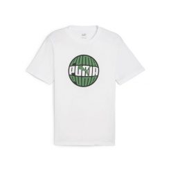 Koszulka Sportowa Męska Puma Graphics Circular. Białe t-shirty sportowe męskie Puma, m, bez ramiączek. Za 69.99 zł.