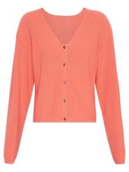 MOSS COPENHAGEN Kardigan w kolorze pomarańczowym rozmiar: XS/S. Pomarańczowe kardigany damskie MOSS COPENHAGEN, s, bez wzorów, z wełny. Za 153.71 zł.