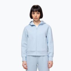 Bluza damska Pitbull Discovery Hooded Zip. Niebieskie bluzy z kapturem damskie PITBULL, m, z bawełny. Za 269.99 zł.