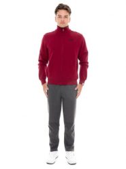 Bluza z bawełna z kaptur na co dzień na siłownię. Czerwone bluzy sportowe męskie LEONE 1947 APPAREL, m, z bawełny. Za 471.52 zł.