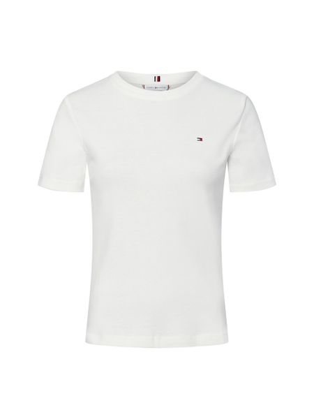 Tommy Hilfiger Koszulka Kobiety Bawełna biały, S. Białe t-shirty damskie Tommy Hilfiger, s, bez wzorów, z bawełny, bez kołnierzyka. Za 219.95 zł.