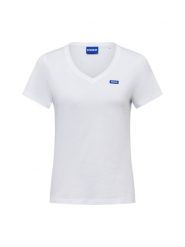 HUGO BLUE Koszulka - Classic V_B Kobiety Bawełna biały, M. Białe t-shirty damskie HUGO BLUE, m, bez wzorów, z bawełny, bez kołnierzyka. Za 129.95 zł.