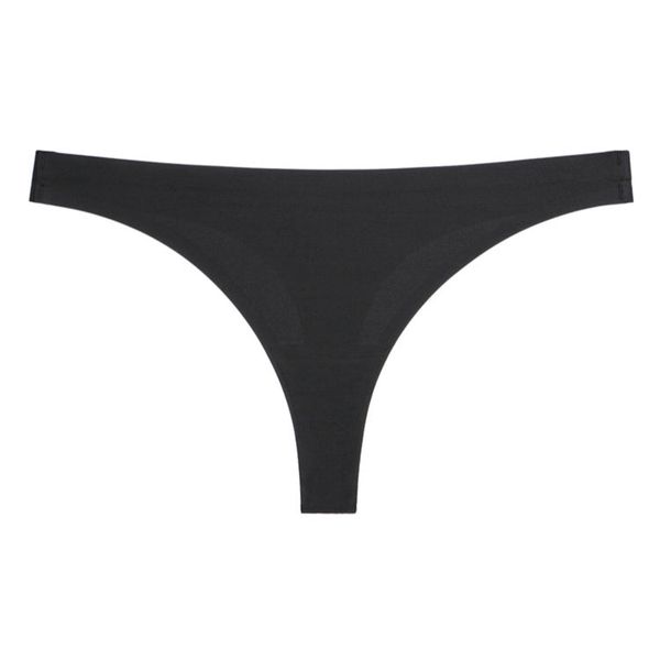 Stringi bezszwowe z miękkiego materiału niewidoczne pod odzieżą Alethia. Czarna stringi damskie Intica, s, bez wzorów. Za 59.00 zł.