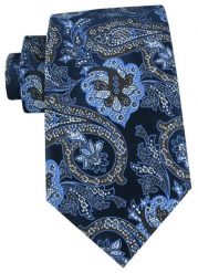 Męski Krawat - Chattier - Odcienie Granatu i Niebieskiego. Niebieskie krawaty i muchy męskie Chattier, bez wzorów, z tkaniny, eleganckie. Za 55.00 zł.
