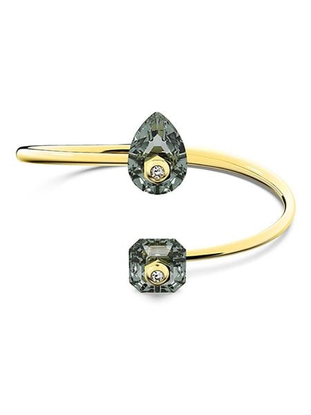 Swarovski Pozłacana bransoletka z elementami ozdobnymi rozmiar: S. Szare bransoletki damskie Swarovski, metalowe. Za 274.10 zł.