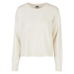 Damski oversizowy sweter Urban Classics EcoVero Basic. Białe swetry klasyczne damskie Urban Classics, na zimę, bez kołnierzyka. Za 237.00 zł.