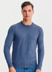 PAKO LORENTE – Niebieski sweter męski. Niebieskie swetry męskie Pako Lorente, na jesień, l, bez wzorów, z nylonu, bez kołnierzyka. Za 99.99 zł.