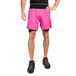 Spodenki do biegania męskie Dynafit DNA Ultra 2/1 Shorts. Czerwone szorty męskie Dynafit, na lato, bez wzorów. Za 599.99 zł.