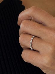 OR Carats Złoty pierścionek z diamentami rozmiar: 50. Szare pierścionki damskie OR Carats, z diamentem, złote. Za 571.03 zł.