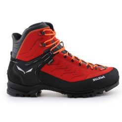 Buty Salewa Ms Rapace Gtx 61332-1581 czerwone. Czerwone buty trekkingowe męskie z gore-texu, bez zapięcia, wspinaczkowe, gore-tex. Za 1,504.89 zł.