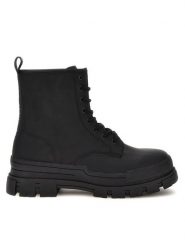 Guess Trapery Cesena FM8CEN LEA12 Czarny. Czarne buty zimowe męskie Guess, ze skóry, bez zapięcia. Za 399.99 zł.