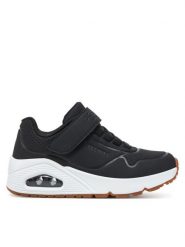 Skechers Sneakersy Uno Air Blitz 403673L/BLK Czarny. Czarne buty sportowe chłopięce Skechers, bez wzorów, ze skóry, bez zapięcia. Za 219.99 zł.