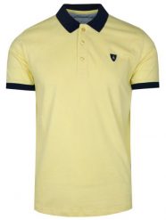 Męska Koszulka Polo - Bartex - Żółta. Żółte koszulki polo męskie Bartex, l, bez wzorów, z bawełny, bez ramiączek. Za 159.00 zł.