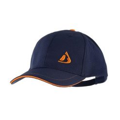 Czapka baseball CAP 2. Niebieskie czapki z daszkiem damskie Bergson, bez wzorów, z materiału. Za 63.00 zł.