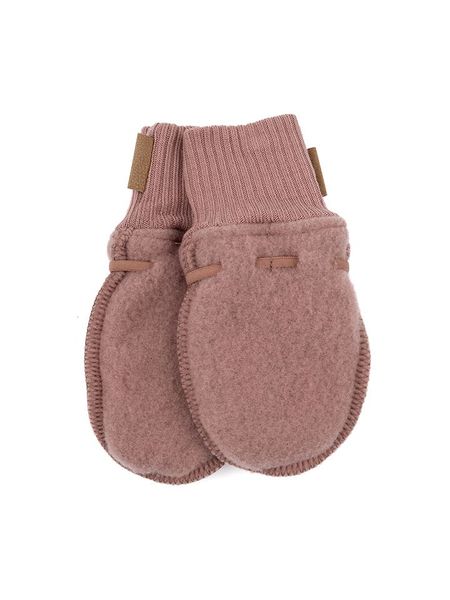 Mikk-line Wełniane rękawiczki w kolorze szaroróżowym rozmiar: 62/68. Różowe rękawiczki dziecięce Mikk-line, prążkowane, bez ramiączek. Za 65.99 zł.