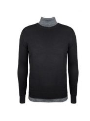 Xagon Man Sweter | A180881J91211 | Mężczyzna | Czarny. Czarne swetry męskie Xagon, m, bez wzorów, z poliesteru, bez kołnierzyka. W wyprzedaży za 139.00 zł.