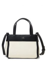 Calvin Klein Torebka Kobiety biały|czarny, ONE SIZE. Białe torebki klasyczne damskie CALVIN KLEIN, bez wzorów, z bawełny, bez dodatków. Za 399.95 zł.