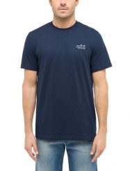 Męski T-Shirt Mustang Style Austin Dark Sapphire 1016280 4136. Niebieskie t-shirty męskie Mustang, m, bez wzorów, bez kołnierzyka. Za 69.99 zł.