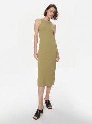 Weekend Max Mara Sukienka codzienna Astoria 2415321022 Zielony Slim Fit. Zielone sukienki damskie Weekend Max Mara, na co dzień, s, bez wzorów, z wiskozy, bez kołnierzyka, bez ramiączek, proste. Za 569.99 zł.